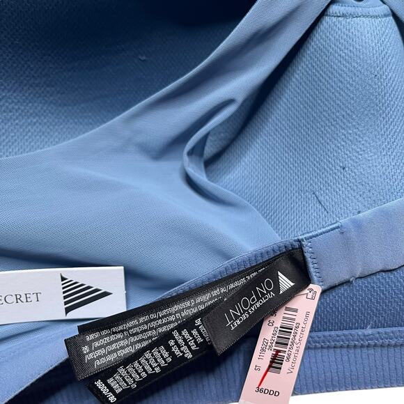 Victoria's Secret Incredible Max On Point Sports Bra Blue Marble Swirl 36DDD - Picture 4 of 4